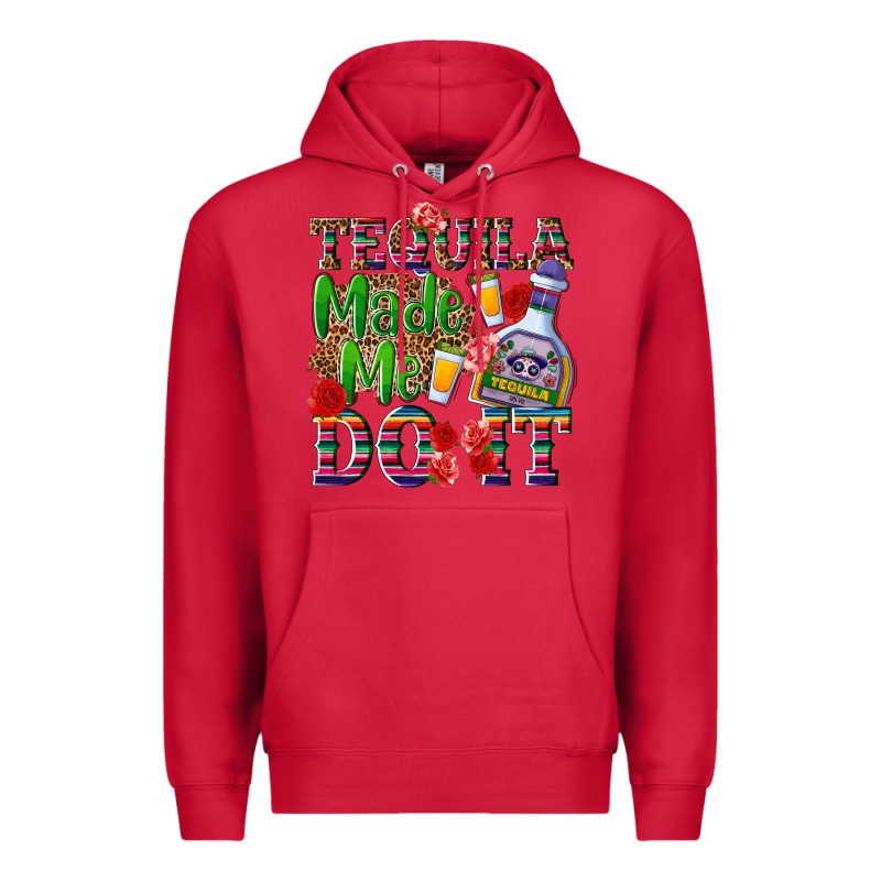 Tequila Made Me Do It Premium Hoodie by NancyCooperArtShop | Teevron