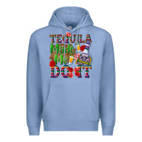 Colony Blue Tequila made me do it Premium Hoodie - NancyCooperArtShop