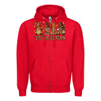 Red 'tis the season gnomies bbs Zipper Hoodie - BundleAndBundleShop