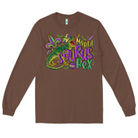 Chestnut mardi saurus rex mardi gras Long Sleeve Tee - MaliasSmallBusiness
