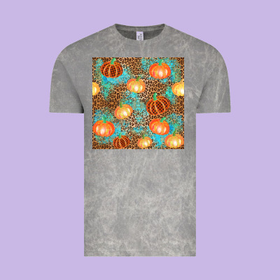 Plaid Fall Pumpkin Seamless Vintage Tee Designed By Adodesignshop