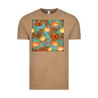 Vintage Coffee plaid fall pumpkin seamless Vintage Tee - AdoDesignShop