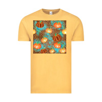 Vintage Mustard plaid fall pumpkin seamless Vintage Tee - AdoDesignShop