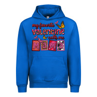 Cobalt my favorite valentine calls me mama Urban Hoodie - OliviaCreatesArt