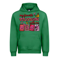 Emerald my favorite valentine calls me mama Urban Hoodie - OliviaCreatesArt