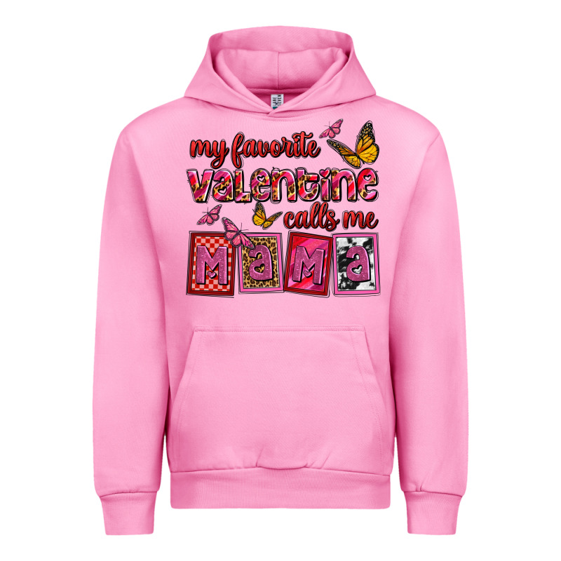 My Favorite Valentine Calls Me Mama Urban Hoodie by OliviaCreatesArt | Teevron