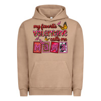 Pigment Burro my favorite valentine calls me mama Urban Hoodie - OliviaCreatesArt