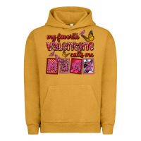 Pigment Peanut Butter my favorite valentine calls me mama Urban Hoodie - OliviaCreatesArt