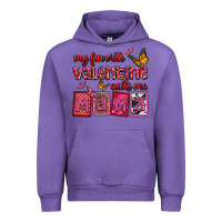 Tulip my favorite valentine calls me mama Urban Hoodie - OliviaCreatesArt