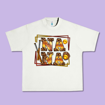 Softball  Nana Urban Heavy Tee Designed By Adodesignshop
