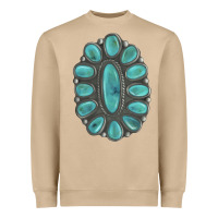 Turquoise Gemstone Jewelry Heavyweight Sweatshirt | Teevron