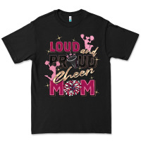 Black loud and proud cheer mom Premium Tee - Zillion Design Studio