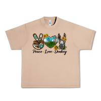 Burro Peace Love Donkey Head Urban Heavy Tee - LillyAllenDesigns