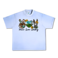 Grape Ice Peace Love Donkey Head Urban Heavy Tee - LillyAllenDesigns