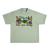 Oil Green Peace Love Donkey Head Urban Heavy Tee - LillyAllenDesigns