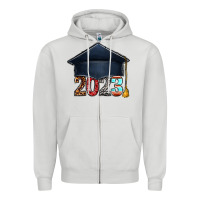Dove Grey 2023 graduation hat bbs Zipper Hoodie - BundleAndBundleShop