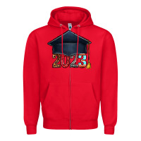 Red 2023 graduation hat bbs Zipper Hoodie - BundleAndBundleShop