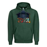 Sports Green 2023 graduation hat bbs Zipper Hoodie - BundleAndBundleShop