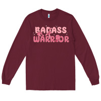 Burgundy badass warrior Long Sleeve Tee - MaliasSmallBusiness