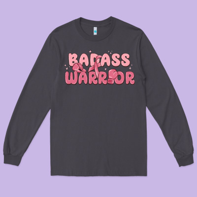 Badass Warrior Long Sleeve Tee Designed By Maliassmallbusiness