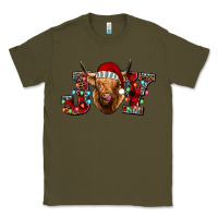 Army Green joy highland cow Classic Tee - Jasminsmagicworld