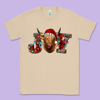 Joy Highland Cow Classic Tee Designed By Jasminsmagicworld