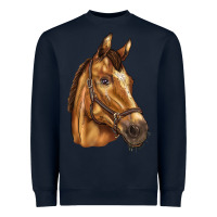 Navy horse Heavyweight Sweatshirt - BarkalooDesign