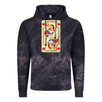 Cloud Black love playing cards queen Vintage Hoodie - AdoDesignShop