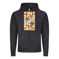 Vintage Black love playing cards queen Vintage Hoodie - AdoDesignShop