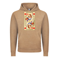 Vintage Coffee love playing cards queen Vintage Hoodie - AdoDesignShop