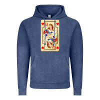 Love Playing Cards Queen Vintage Hoodie | Teevron