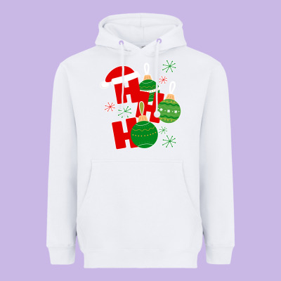 Christmas Ho Ho Ho Heavyweight Hoodie Designed By Bettercallsaul