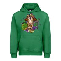 Emerald simmental mardi gras Urban Hoodie - OliviaCreatesArt
