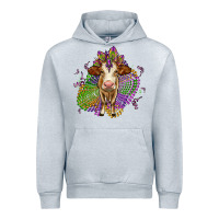 Heather Grey simmental mardi gras Urban Hoodie - OliviaCreatesArt