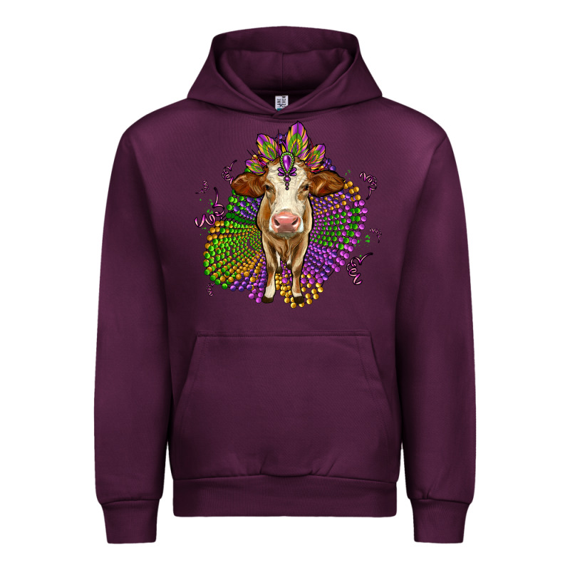 Simmental Mardi Gras Urban Hoodie by OliviaCreatesArt | Teevron
