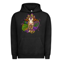Pigment Black simmental mardi gras Urban Hoodie - OliviaCreatesArt