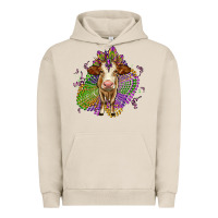 Pigment French Oak simmental mardi gras Urban Hoodie - OliviaCreatesArt