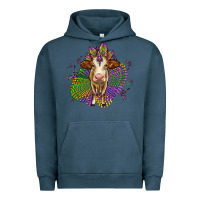 Pigment Midnight Navy simmental mardi gras Urban Hoodie - OliviaCreatesArt