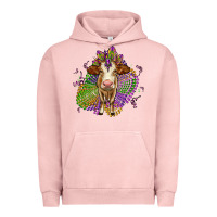 Pigment Salmon simmental mardi gras Urban Hoodie - OliviaCreatesArt