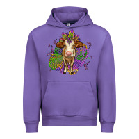 Tulip simmental mardi gras Urban Hoodie - OliviaCreatesArt