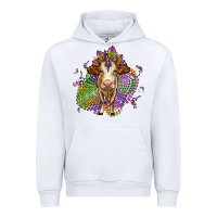 White simmental mardi gras Urban Hoodie - OliviaCreatesArt
