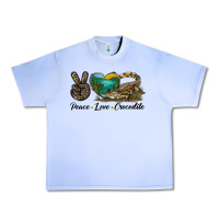 Grape Ice Peace Love Crocodile Urban Heavy Tee - LillyAllenDesigns