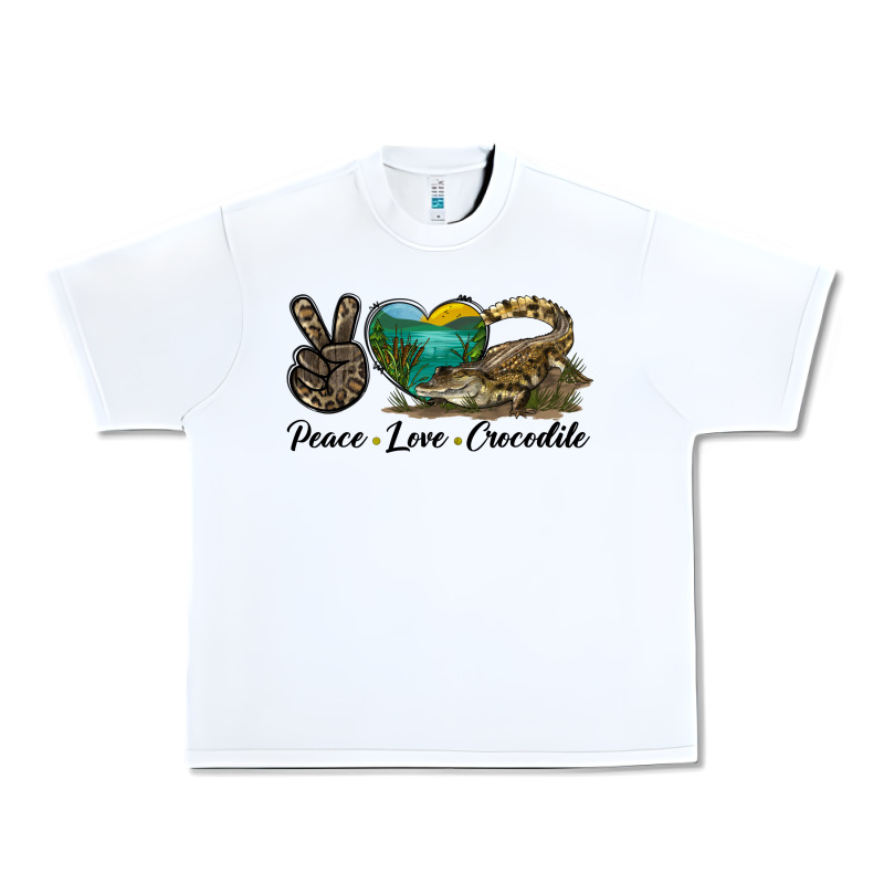 Peace Love Crocodile Urban Heavy Tee by LillyAllenDesigns | Teevron