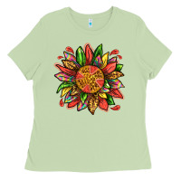 Matcha watermelon sunflower Ladies Tee - texasbilliewilder