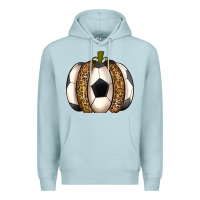 Blue Mist Soccer Pumpkin Premium Hoodie - texasbilliewilder