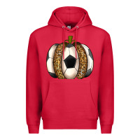 Cardinal Soccer Pumpkin Premium Hoodie - texasbilliewilder