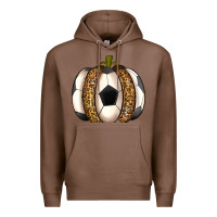 Chestnut Soccer Pumpkin Premium Hoodie - texasbilliewilder