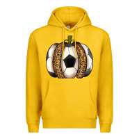 Lemon Soccer Pumpkin Premium Hoodie - texasbilliewilder