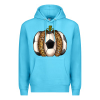 Soccer Pumpkin Premium Hoodie | Teevron