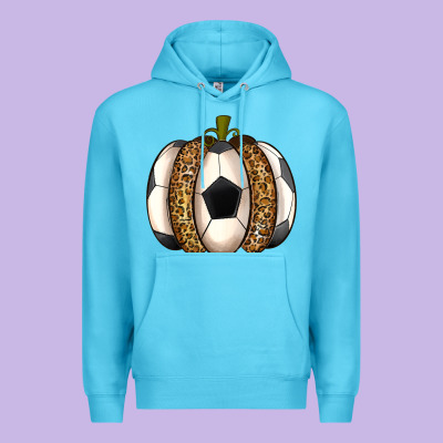 Soccer Pumpkin Premium Hoodie Designed By Texasbilliewilder